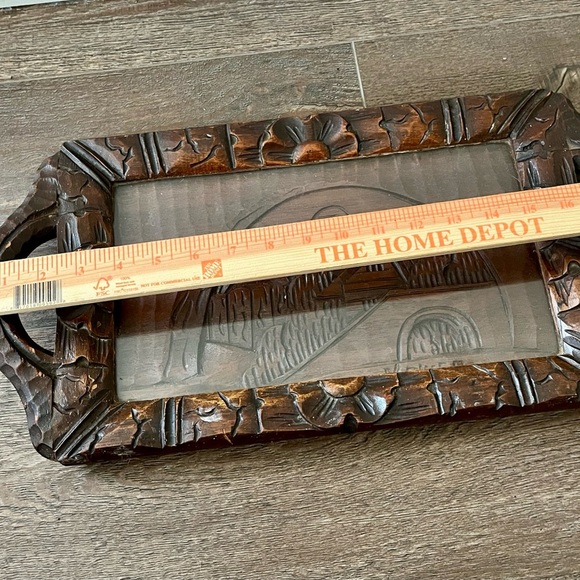 Carved Wooden Serving Tray Mexico - Picture 7 of 11